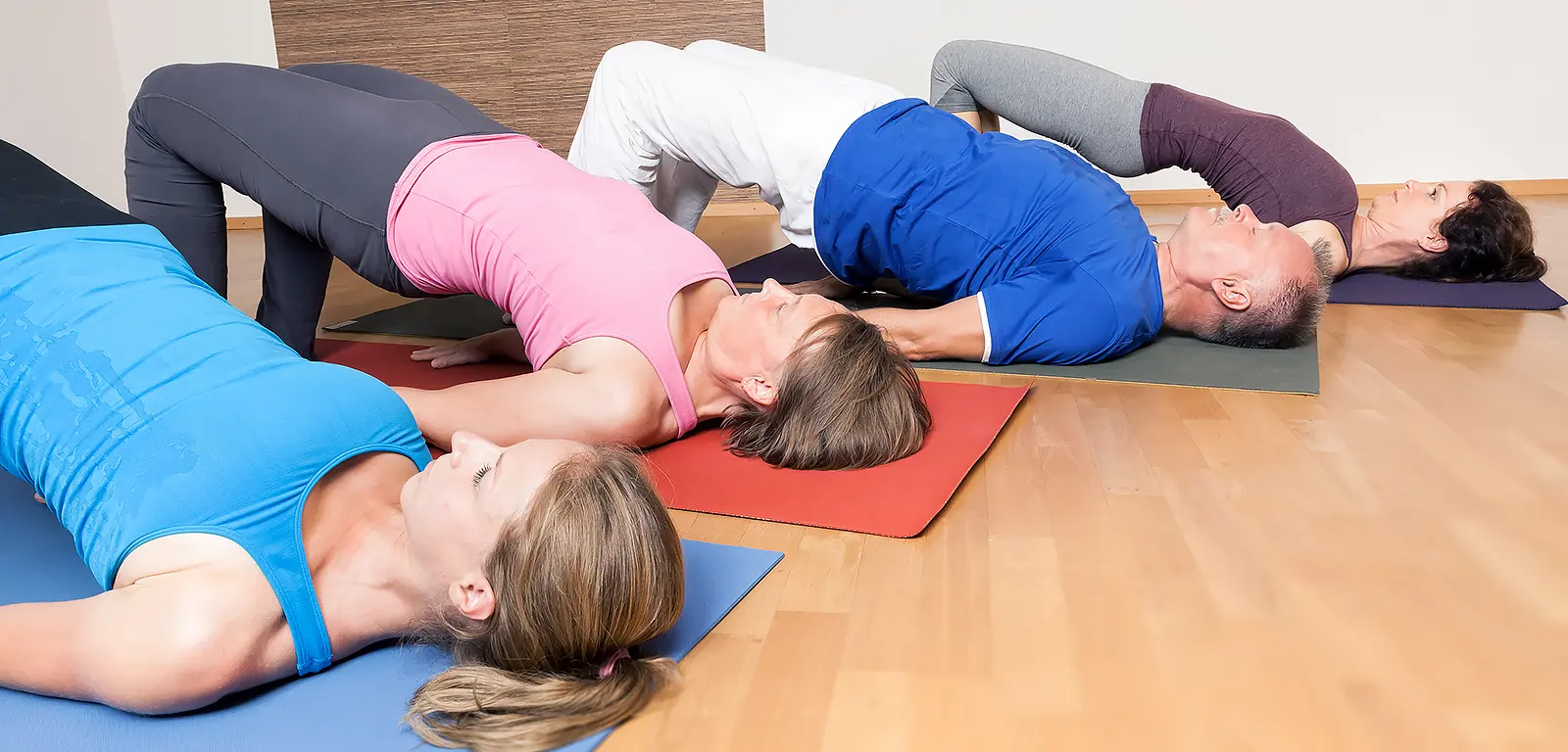 Community yoga class